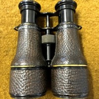 WW1 Military Binoculars by Colmont Paris in Leather Case Stamped 19 HLI for 19th Volunteer Battalion Highland Light Infantry