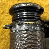 WW1 Military Binoculars by Colmont Paris in Leather Case Stamped 19 HLI for 19th Volunteer Battalion Highland Light Infantry