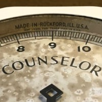 Antique American Bathroom Scales "Counselor" by The Brearly Co Rockford Illinois USA