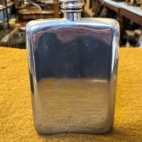 Antique Pewter Spirit Flask by James Dixon & Sons Sheffield