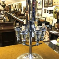 Vintage Bar Top Revolving Optic Stand 6 Gaskell & Chambers Non-Drip Heavy Duty Optics