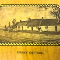 Antique Mauchline Ware Cigar Holder 'Burns Cottage'