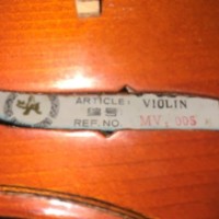 Vintage Violin with P.H. London Bow and Hard Case ﻿Skylark Brand Model MV-005