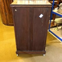 Victorian Inlaid Burr Walnut Display / Music Cabinet