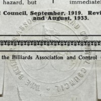 Vintage The Rules of Billiards in Original Oak Frame