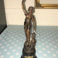 Pair French Spelter Figures