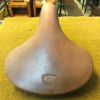 Vintage NSU Rubberised and Sprung Bicycle Saddle