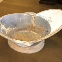 Victorian Pressed Tin Hip Bath