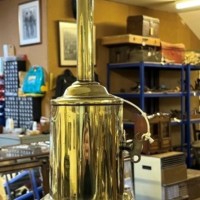 Antique Brass Spit Jack by Salter & Co