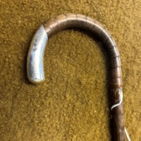 Antique Silver Mounted Partridgewood Walking Stick