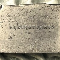 Antique Elkington & Co 5 Piece Stag Horn Handled Carving Set