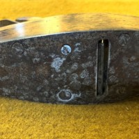 Antique Beech Coffin Block Smoothing Plane with Metal Sole Plate by A Mathieson & Son, Glasgow & Edinburgh