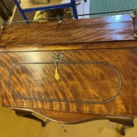 Antique French Mahogany "Bureau De Dame" Ladies Fall Front Writing Desk
