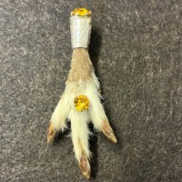 Vintage Scottish Grouse Claw Brooch Hallmarked Ward Bros Edinburgh 1965