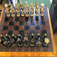 Leather Bound Chess Set