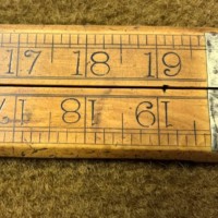 Rare Antique 20" Wooden Folding Set Square / Ruler By Z Belcher & Sons Makers Sheffield