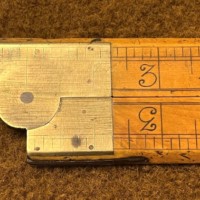 Rare Antique 20" Wooden Folding Set Square / Ruler By Z Belcher & Sons Makers Sheffield