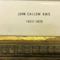 Drawing of Keep/Fort Signed John Callow RWS