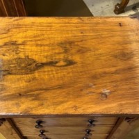 Victorian Figured Walnut Wellington Chest
