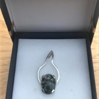 Silver Agate Pendant