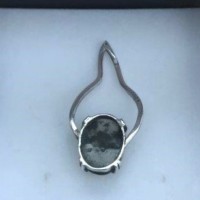 Silver Agate Pendant