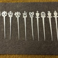 Vintage Set of 11 Malaysian Silver State Crest Pins