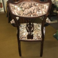 Victorian Mahogany Open Armchair