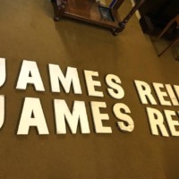 Wooden Shop Sign Letters JAMES REID (2 Sets)