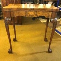 Antique Walnut Console / Card Table