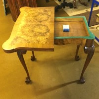 Antique Walnut Console / Card Table