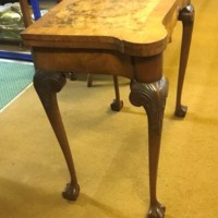 Antique Walnut Console / Card Table