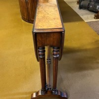 Victorian Oval Burr Walnut Sutherland Table