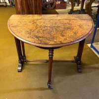 Victorian Oval Burr Walnut Sutherland Table