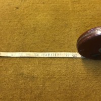 Vintage Chesterman's Leather & Brass Tape Measure 100 Feet