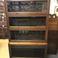 Antique Oak Barrister's Bookcase Designed & Manufactured by Baker's of Oxford