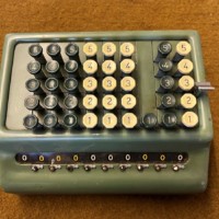 Vintage PLUS Adding Machine by The Bell Punch Company Ltd