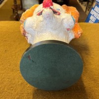 Vintage French Clowns Head ﻿Papier Mache Bust