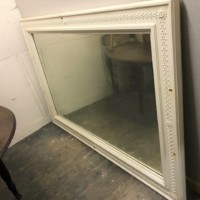 Extra Large Wooden Framed White Mirror