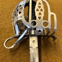 George V 1828 Pattern Scottish Basket Hilt Broadsword and Scabbard