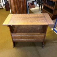 Arts and Crafts Golden Oak Metamorphic Hall Settle / Monks Bench by Liberty & Co of London