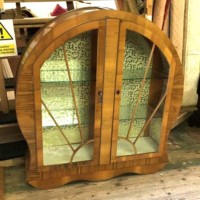 Art Deco Style Sunburst Display Cabinet