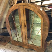 Art Deco Style Sunburst Display Cabinet