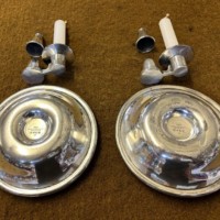 Victorian Pair of Silver Plated James Dixon & Sons Sheffield Candle Holders and Snuffers