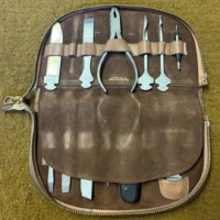 Rare Vintage German Bonsa (Bontgen & Sabin) 12 Piece Pocket Tool Kit Retailed by Fortnum & Mason On Piccadilly London