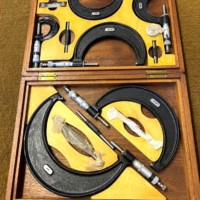 Vintage 6 Piece Moore & Wright External Micrometer Set