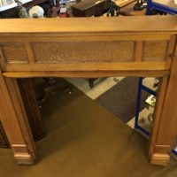 1930s Art Deco Wooden Fire Surround