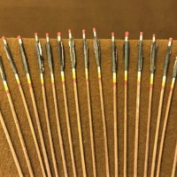 Vintage French Archery Arrows Set of 17