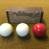 Vintage Set of Crystalate Billiard Balls in Original Box