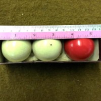 Vintage Set of Crystalate Billiard Balls in Original Box