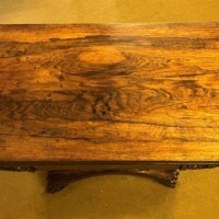Victorian Rosewood Pedestal Console / Card Table